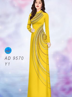 Vải áo dài hoa văn kiểu mới AD 9570 26 vai ao dai hoa van nam nay 16099