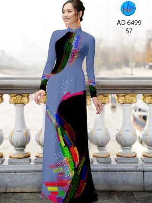 Vải áo dài hoa văn 3D thiết kế 2020 AD 6499 34 vai ao dai hoa van nam nay 728241