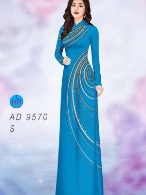 Vải áo dài hoa văn kiểu mới AD 9570 24 vai ao dai hoa van nam nay 960276