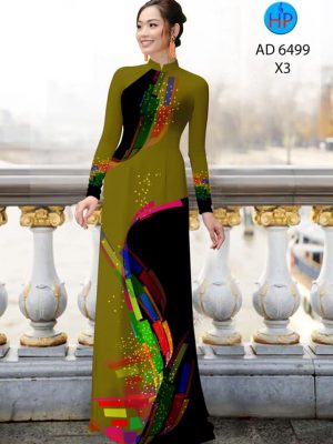 Vải áo dài hoa văn 3D thiết kế 2020 AD 6499 21 vai ao dai hoa van phong cach 02829