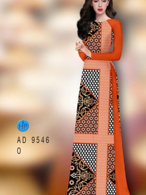 Vải áo dài hoa văn mới ra AD 9546 28 vai ao dai hoa van phong cach 68061