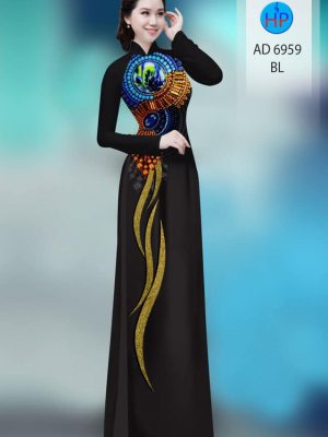 Vải áo dài hoa văn kiểu mới AD 6959 27 vai ao dai hoa van rat dep 030111