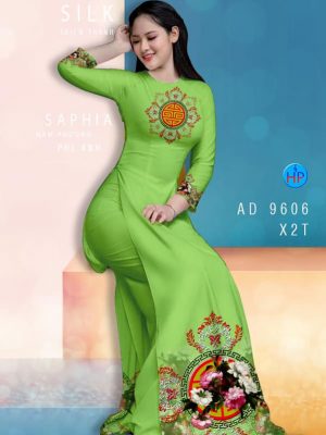 Vải áo dài hoa in 3D kiểu mới AD 9606 34 vai ao dai hoa van rat re long lanh 1356207