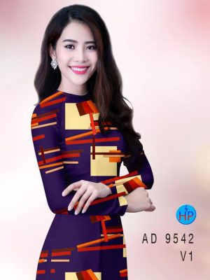 Vải áo dài hoa văn mới ra AD 9542 37 vai ao dai hoa van thanh lich 606265