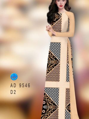 Vải áo dài hoa văn mới ra AD 9546 24 vai ao dai hoa van thanh lich 68064