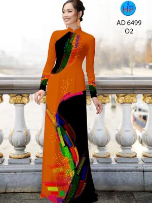 Vải áo dài hoa văn 3D thiết kế 2020 AD 6499 27 vai ao dai hoa van thanh lich 928239