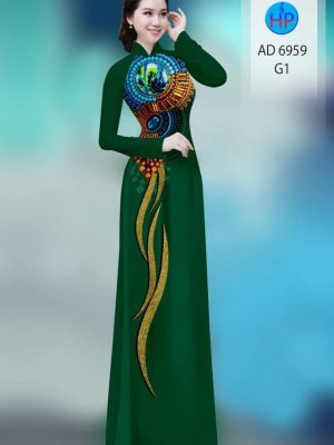 Vải áo dài hoa văn kiểu mới AD 6959 31 vai ao dai hoa van ua chuong 1630153