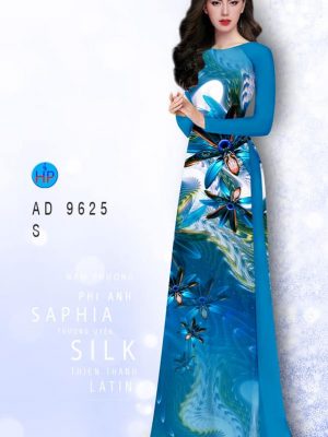 Vải áo dài hoa in 3D kiểu mới AD 9625 24 1594004494 132 Vai ao dai hoa in 3D kieu moi AD 9625