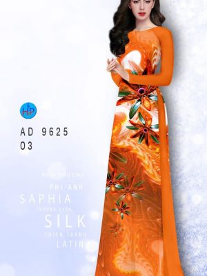 Vải áo dài hoa in 3D kiểu mới AD 9625 23 1594004494 84 Vai ao dai hoa in 3D kieu moi AD 9625