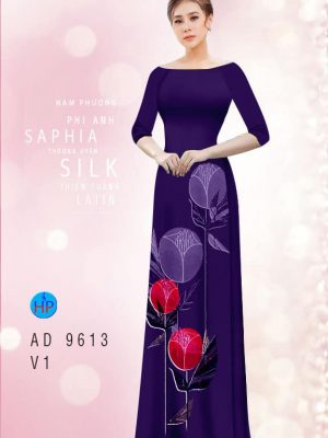 1594005335 186 Vai ao dai hoa tulip 3D thiet ke 2020 AD