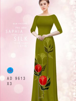 1594005335 290 Vai ao dai hoa tulip 3D thiet ke 2020 AD