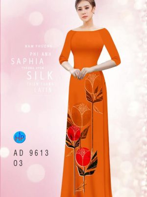 1594005335 750 Vai ao dai hoa tulip 3D thiet ke 2020 AD