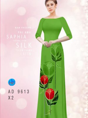 1594005336 353 Vai ao dai hoa tulip 3D thiet ke 2020 AD