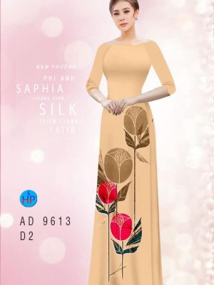 1594005336 357 Vai ao dai hoa tulip 3D thiet ke 2020 AD