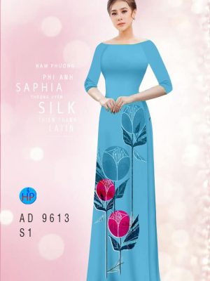 1594005336 523 Vai ao dai hoa tulip 3D thiet ke 2020 AD