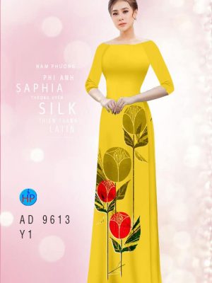 1594005336 579 Vai ao dai hoa tulip 3D thiet ke 2020 AD