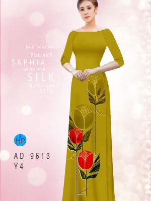 1594005337 561 Vai ao dai hoa tulip 3D thiet ke 2020 AD