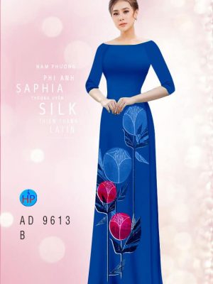 1594005337 563 Vai ao dai hoa tulip 3D thiet ke 2020 AD