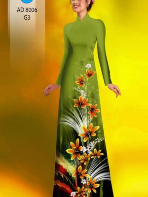 Vải áo dài hoa in 3D kiểu mới AD 8006 21 1594091615 724 Vai ao dai hoa in 3D kieu moi AD 8006