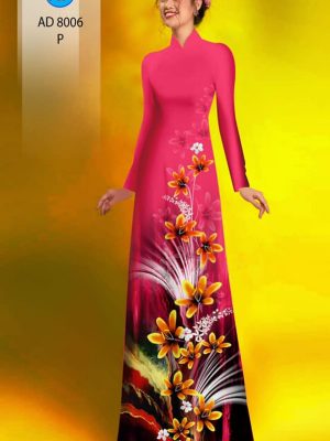 Vải áo dài hoa in 3D kiểu mới AD 8006 35 1594091616 115 Vai ao dai hoa in 3D kieu moi AD 8006