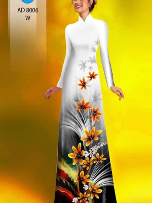 Vải áo dài hoa in 3D kiểu mới AD 8006 33 1594091616 515 Vai ao dai hoa in 3D kieu moi AD 8006