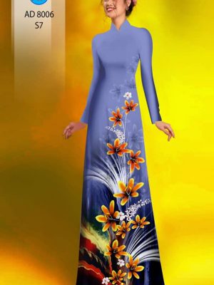 Vải áo dài hoa in 3D kiểu mới AD 8006 37 1594091617 923 Vai ao dai hoa in 3D kieu moi AD 8006