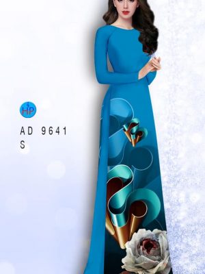 Vải áo dài hoa hồng mới ra AD 9641 25 1594092052 52 Vai ao dai hoa hong moi ra AD 9641