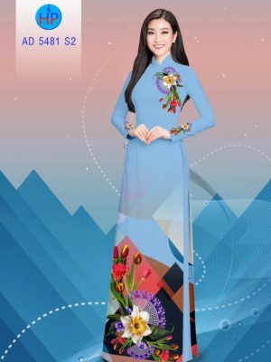 Vải áo dài hoa in 3D kiểu mới AD 5481 21 1594191461 849 Vai ao dai hoa in 3D kieu moi AD 5481