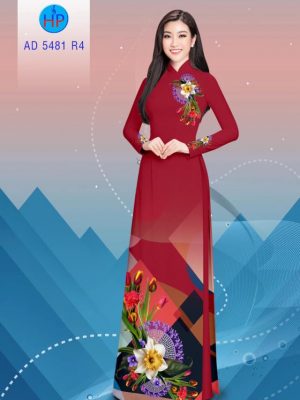 Vải áo dài hoa in 3D kiểu mới AD 5481 23 1594191461 965 Vai ao dai hoa in 3D kieu moi AD 5481