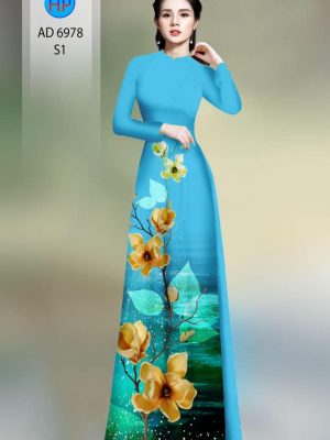 Vải áo dài hoa in 3D mới ra AD 6978 30 1594610081 475 Vai ao dai hoa in 3D moi ra AD 6978