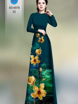 Vải áo dài hoa in 3D mới ra AD 6978 28 1594610081 688 Vai ao dai hoa in 3D moi ra AD 6978
