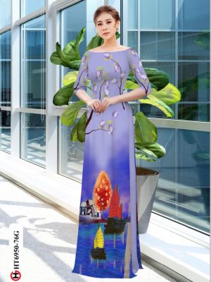 1594717288 573 Vai ao dai phong canh Ha Long thiet ke 2020