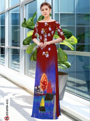 1594717288 743 Vai ao dai phong canh Ha Long thiet ke 2020