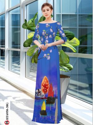 1594717288 910 Vai ao dai phong canh Ha Long thiet ke 2020