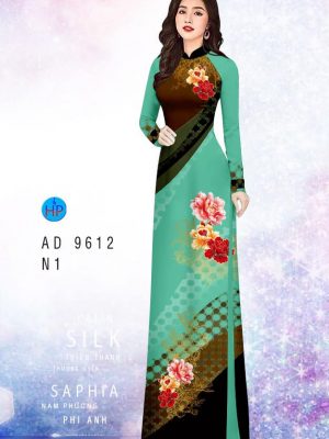 Vải áo dài hoa in 3D kiểu mới AD 9612 25 1594867700 387 Vai ao dai hoa in 3D thiet ke 2020 AD