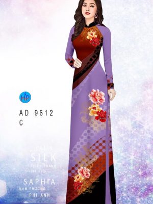 Vải áo dài hoa in 3D kiểu mới AD 9612 30 1594867701 554 Vai ao dai hoa in 3D thiet ke 2020 AD