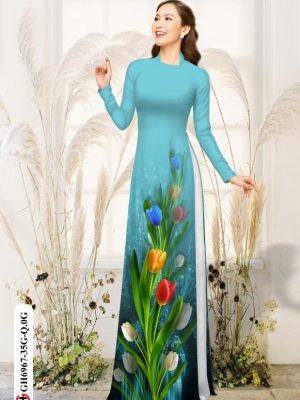 Vải áo dài hoa Tulip thiết kế 2020 AD GH6967 22 1594868650 117 Vai ao dai hoa Tulip thiet ke 2020 AD GH6967