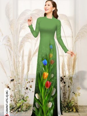 Vải áo dài hoa Tulip thiết kế 2020 AD GH6967 19 1594868650 810 Vai ao dai hoa Tulip thiet ke 2020 AD GH6967