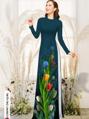 Vải áo dài hoa Tulip thiết kế 2020 AD GH6967 25 1594868651 95 Vai ao dai hoa Tulip thiet ke 2020 AD GH6967