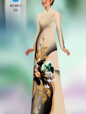 Vải áo dài hoa in 3D kiểu mới AD 8011 20 1594869870 185 Vai ao dai hoa in 3D kieu moi AD 8011