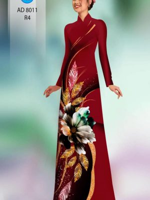 Vải áo dài hoa in 3D kiểu mới AD 8011 29 1594869871 556 Vai ao dai hoa in 3D kieu moi AD 8011