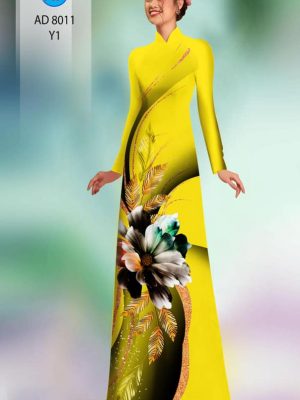 Vải áo dài hoa in 3D kiểu mới AD 8011 32 1594869872 487 Vai ao dai hoa in 3D kieu moi AD 8011