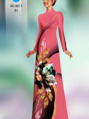 Vải áo dài hoa in 3D kiểu mới AD 8011 35 1594869872 659 Vai ao dai hoa in 3D kieu moi AD 8011
