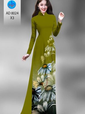 Vải áo dài hoa cúc kiểu mới AD 8024 20 1594972158 439 Vai ao dai hoa cuc thiet ke 2020 AD 8024