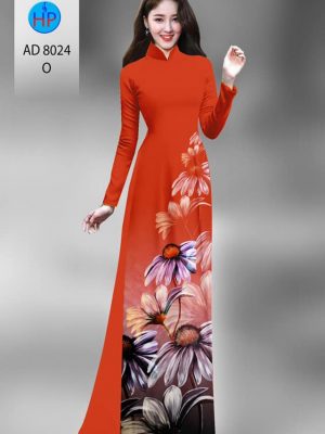 Vải áo dài hoa cúc kiểu mới AD 8024 22 1594972158 468 Vai ao dai hoa cuc thiet ke 2020 AD 8024