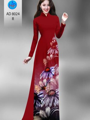 Vải áo dài hoa cúc kiểu mới AD 8024 23 1594972158 533 Vai ao dai hoa cuc thiet ke 2020 AD 8024