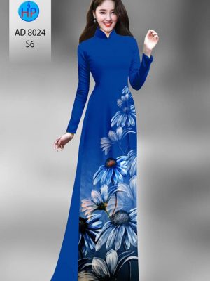 Vải áo dài hoa cúc kiểu mới AD 8024 21 1594972158 567 Vai ao dai hoa cuc thiet ke 2020 AD 8024