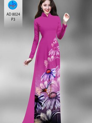 Vải áo dài hoa cúc kiểu mới AD 8024 24 1594972159 795 Vai ao dai hoa cuc thiet ke 2020 AD 8024