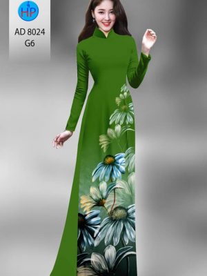 Vải áo dài hoa cúc kiểu mới AD 8024 28 1594972160 415 Vai ao dai hoa cuc thiet ke 2020 AD 8024