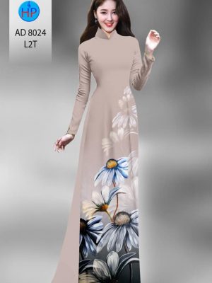 Vải áo dài hoa cúc kiểu mới AD 8024 31 1594972160 943 Vai ao dai hoa cuc thiet ke 2020 AD 8024